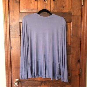 Apt. 9 Blue Long Sleeve Blouse